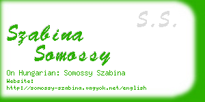 szabina somossy business card